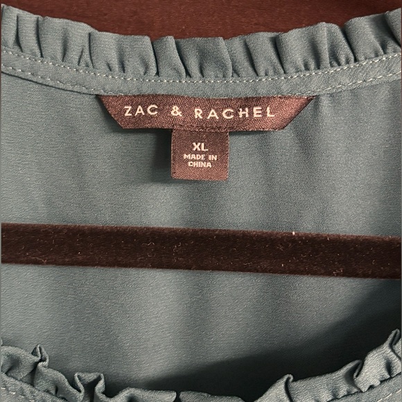 Zac & Rachel Mauve Blouse XL Long Sleeve - Picture 3 of 3